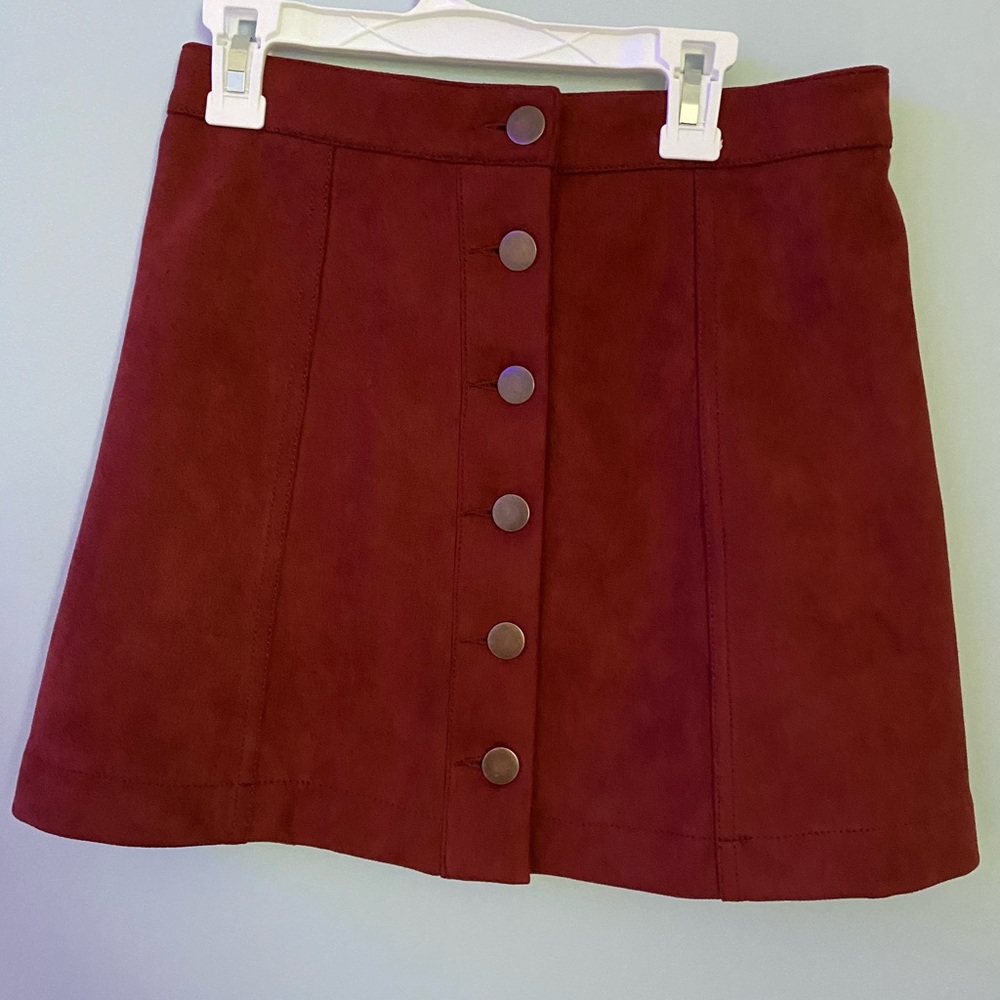Rust Mini Skirt